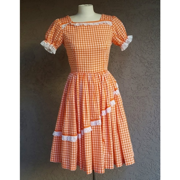 Vintage Verne Welkers Dresses & Skirts - 50's Vintage Saskatoon Gingham SquareDancers Dress